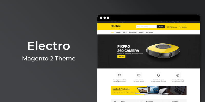 Electro - Responsive Electronics Magento 2 Theme