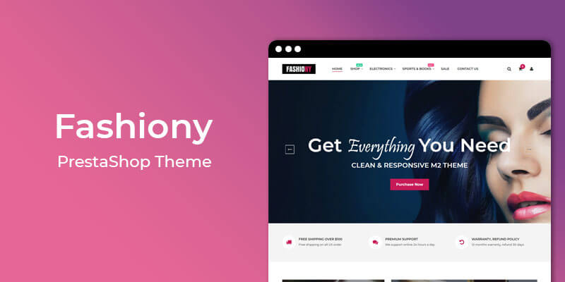 Fashiony - Premium Responsive Prestashop Theme