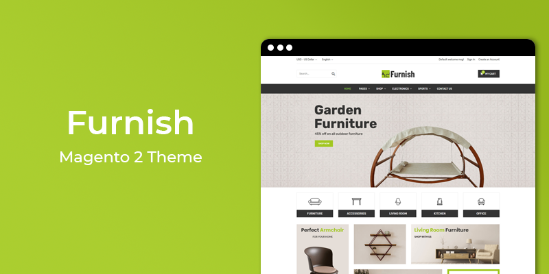 Furnish - Furniture Store Responsive Magento 2 Theme