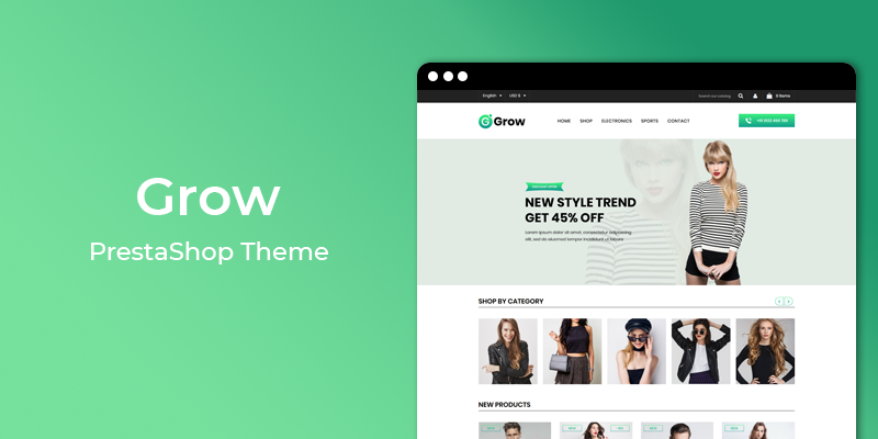 Grow - Fashion Responsive Prestashop Theme