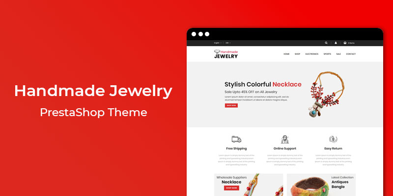 Handmade Jewelry - Jewelry Store Responsive Prestashop Theme
