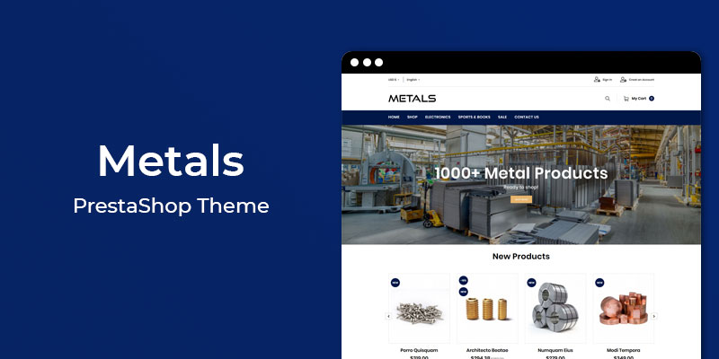 Metals - Metals & Hardware Responsive Prestashop Theme