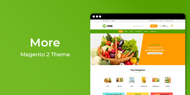 More - Grocery Store Magento 2 Theme