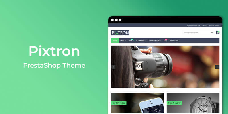 Pixtron – Responsive Prestashop Theme