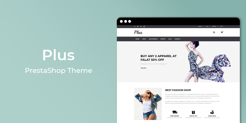 Plus - Fashion Responsive Prestashop Theme