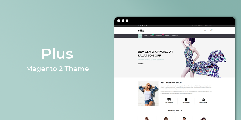 Plus - MultiPurpose Responsive Magento 2 Theme