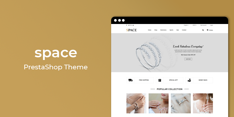 Space - Jewelry Store Responsive Prestashop Theme