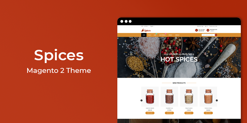Spices - Online Spice Store Magento 2 Theme