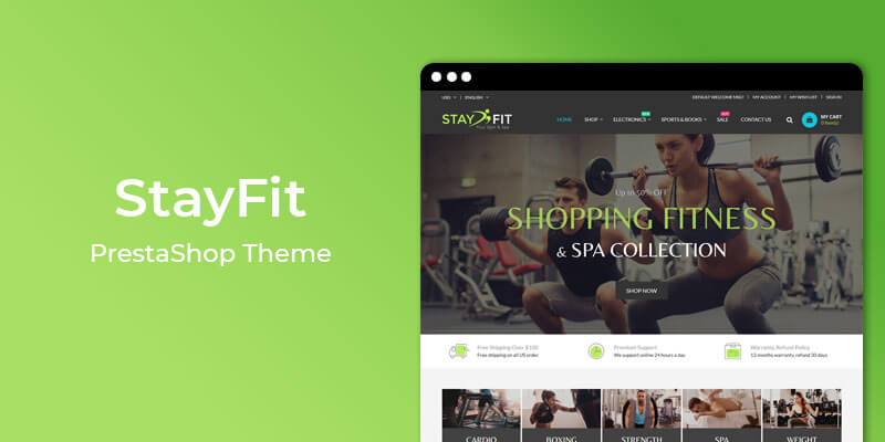 StayFit - Gym & Spa Responsive Prestashop Theme