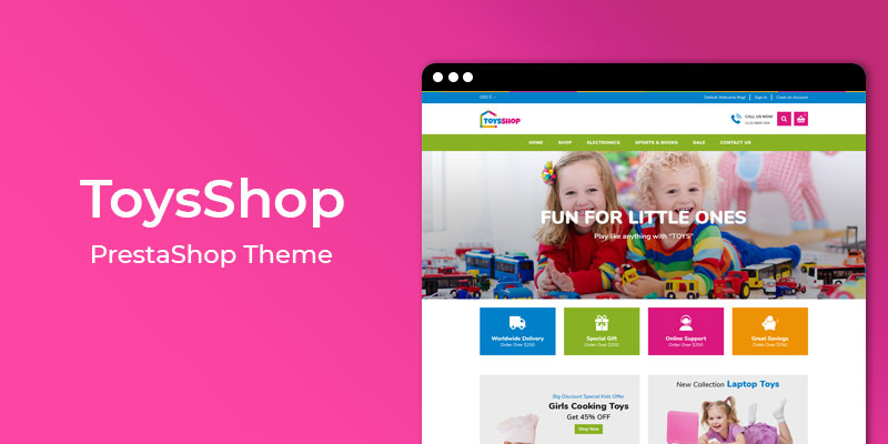 ToysShop - Online Toys Store Responsive Prestashop Theme