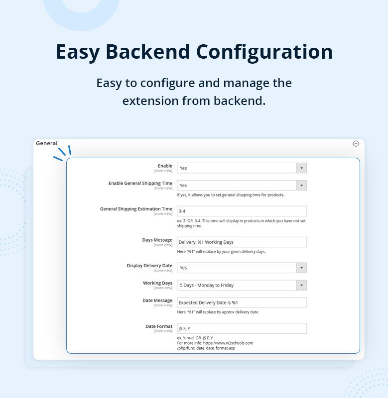 Easy Backend Configuration