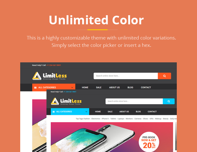 Unlimited Color Magento 2 Theme