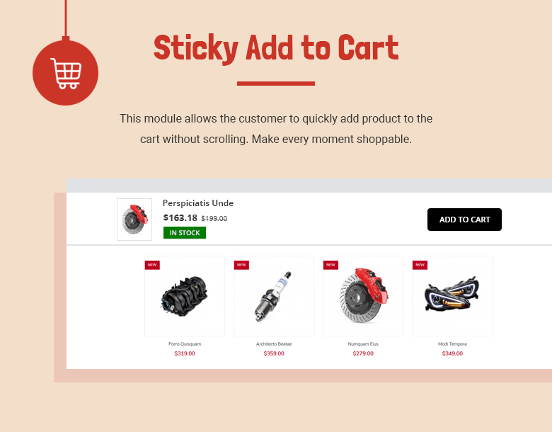 Sticky Add to Cart PrestaShop Theme