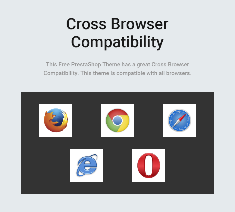 Cross Browser Compatibility Free PrestaShop Theme