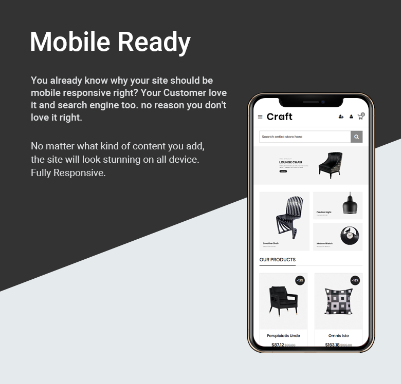 Mobile Ready PrestaShop Theme