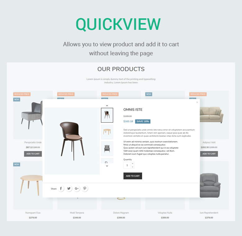 Quickview PrestaShop Theme